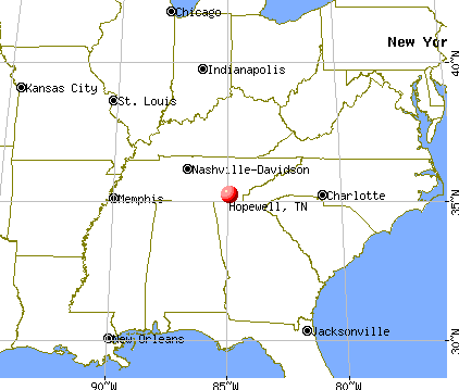 Hopewell, Tennessee map