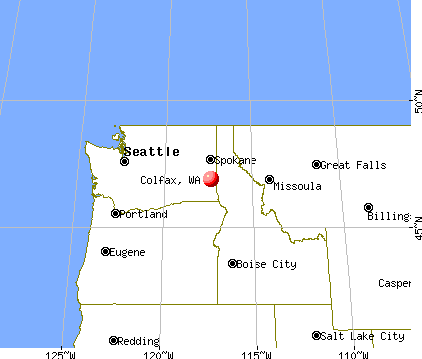 Colfax, Washington map