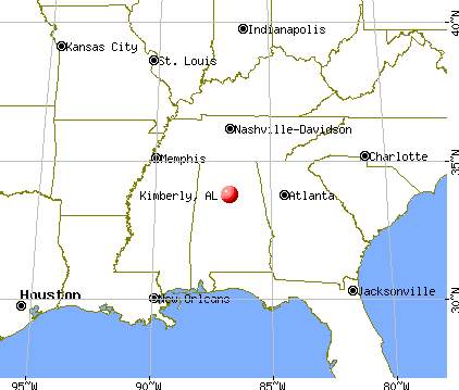 Kimberly, Alabama map