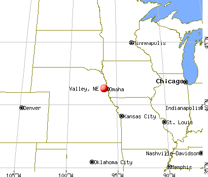 Valley, Nebraska map