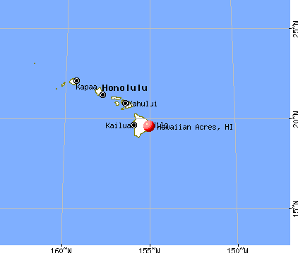 Hawaiian Acres, Hawaii map