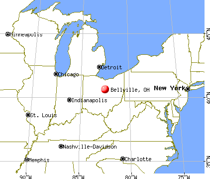 Bellville, Ohio map