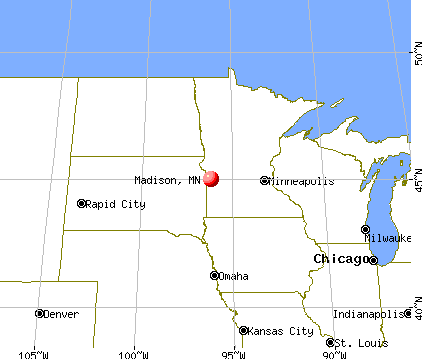 Madison, Minnesota map