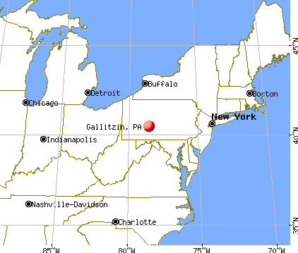 Gallitzin, Pennsylvania map