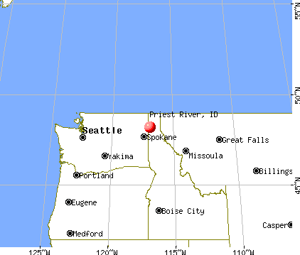 Priest River, Idaho map