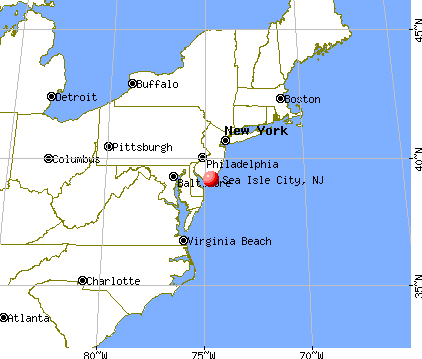 Sea Isle City, New Jersey map