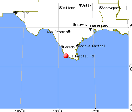 La Rosita, Texas map