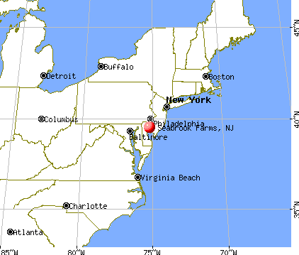 Seabrook Farms, New Jersey map