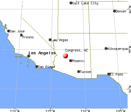 Congress, Arizona map