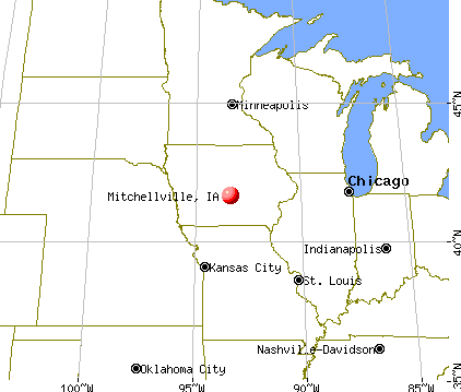 Mitchellville, Iowa map