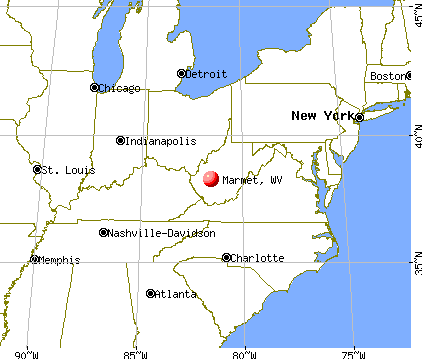 Marmet, West Virginia map