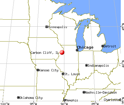 Carbon Cliff, Illinois map
