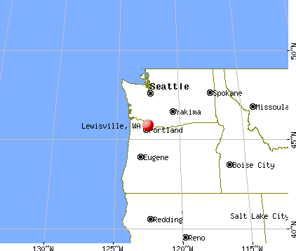 Lewisville, Washington map