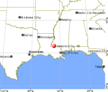 Centreville, Mississippi map