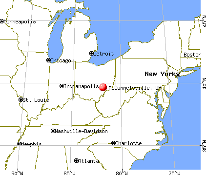 McConnelsville, Ohio map