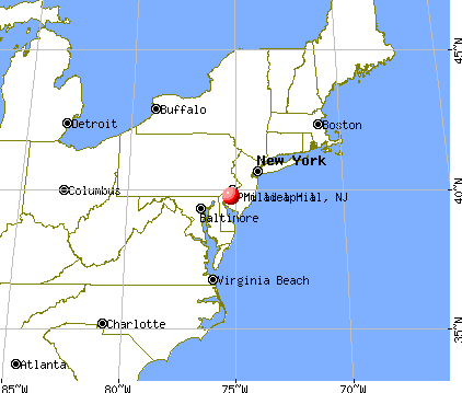 Mullica Hill, New Jersey map