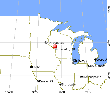 Whitehall, Wisconsin map