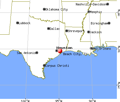 Beach City, Texas map