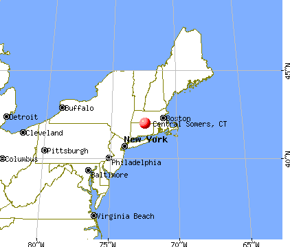 Central Somers, Connecticut map