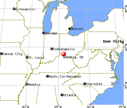 Batavia, Ohio map