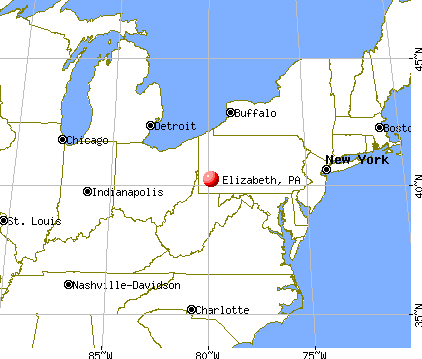 Elizabeth, Pennsylvania map