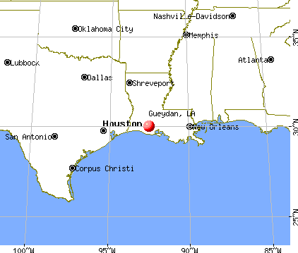 Gueydan, Louisiana map