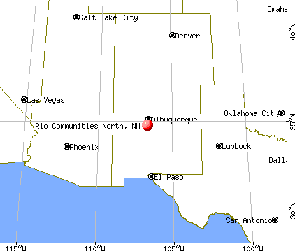 Rio Communities North, New Mexico map