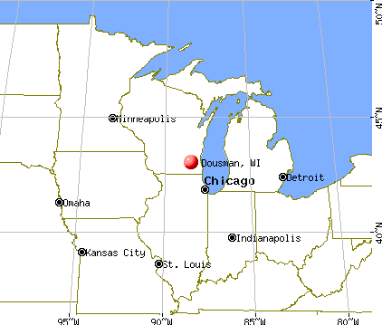 Dousman, Wisconsin map