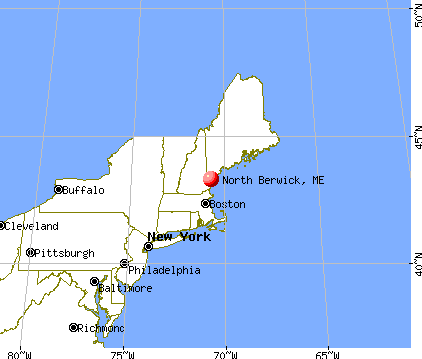 North Berwick, Maine map