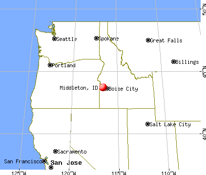 Middleton, Idaho map