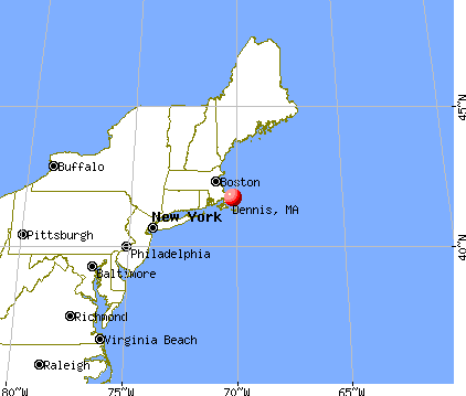 Dennis, Massachusetts map
