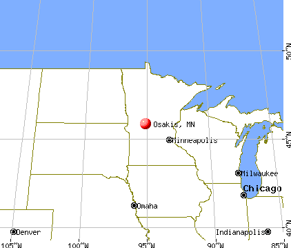 Osakis, Minnesota map