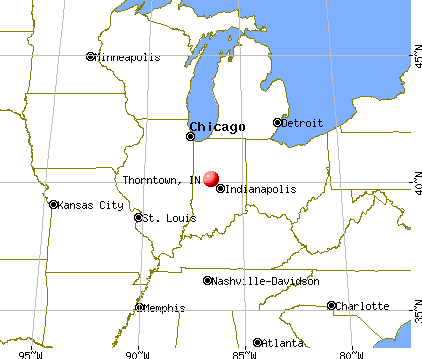 Thorntown, Indiana map