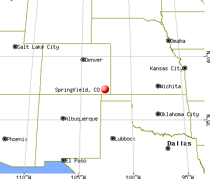 Springfield, Colorado map