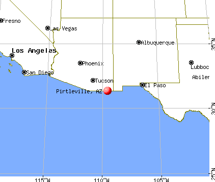 Pirtleville, Arizona map