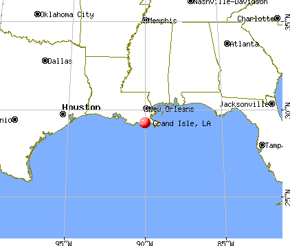 Grand Isle, Louisiana map