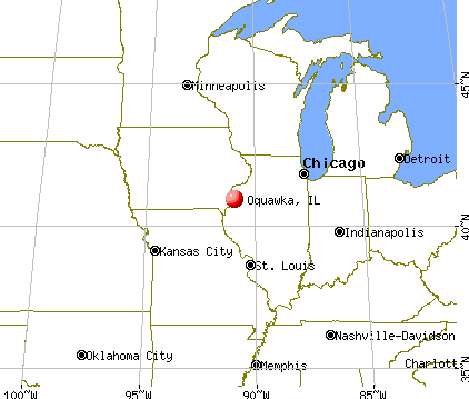 Oquawka, Illinois map