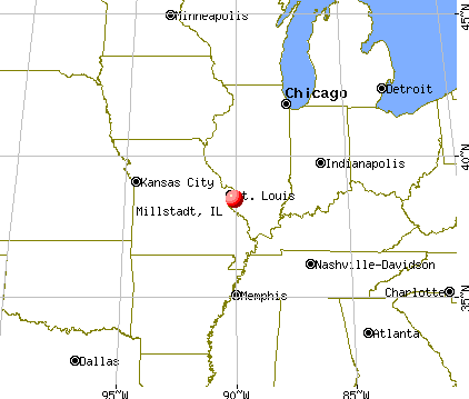 Millstadt, Illinois map