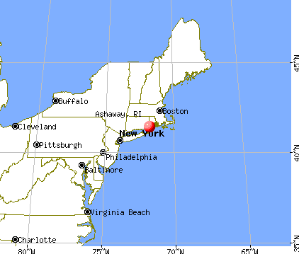 Ashaway, Rhode Island map
