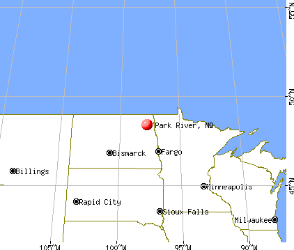 Park River, North Dakota map