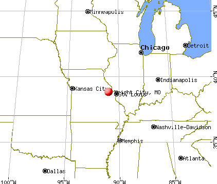 Wright City, Missouri map
