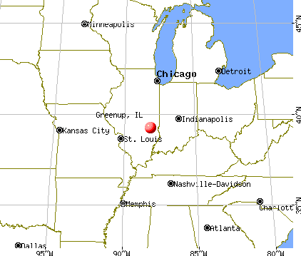 Greenup, Illinois map