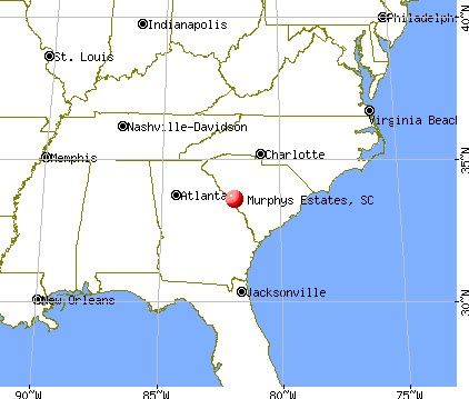 Murphys Estates, South Carolina map