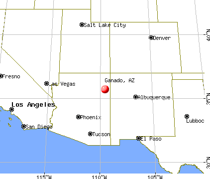 Ganado, Arizona map