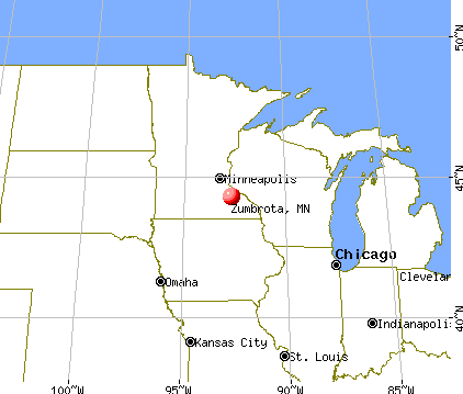 Zumbrota, Minnesota map
