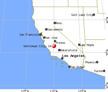 Kettleman City, California map