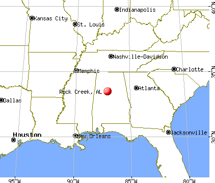 Rock Creek, Alabama map