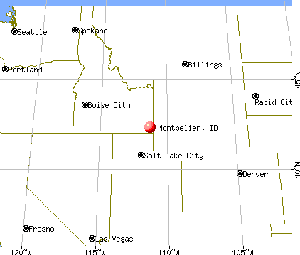 Montpelier, Idaho map