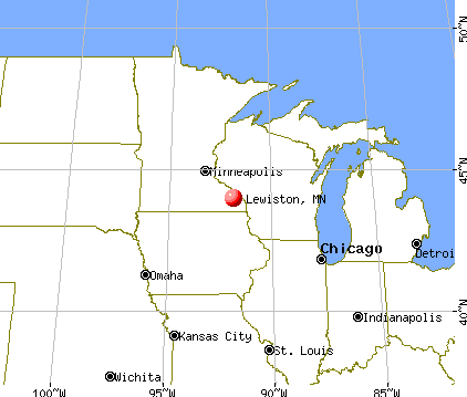 Lewiston, Minnesota map