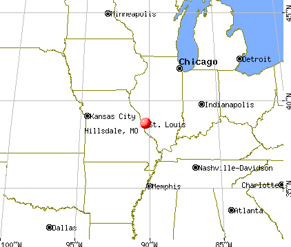 Hillsdale, Missouri map
